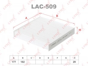 Фильтр салона LAC-509 LYNXAUTO