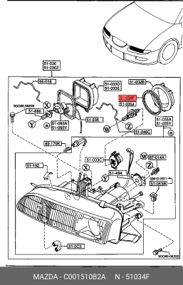 Деталь C001510B2A MAZDA
