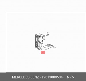 Комплект педали управления подачей топлива A9013000504 MERCEDES BENZ