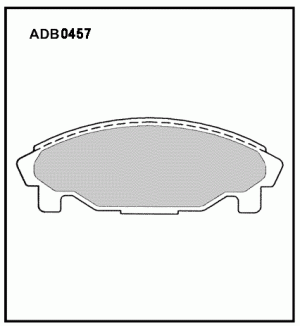 Колодки тормозные дисковые ADB0457 ALLIED NIPPON