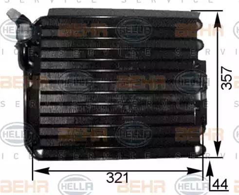 Конденсатор, кондиционер 8FC351300681 HELLA