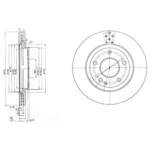 Тормозной диск BG3709 DELPHI