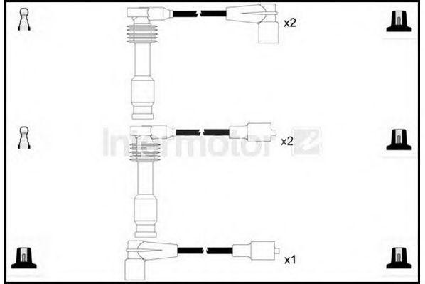 Ккомплект проводов зажигания 73866 STANDARD