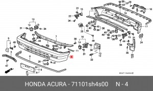 Буфер 71101SH4S00 HONDA