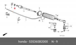 Деталь 53536SB2000 HONDA