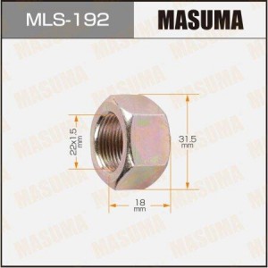 Гайка крепления колеса MLS-192 MASUMA