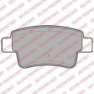 Колодки тормозные дисковые LP2055 DELPHI