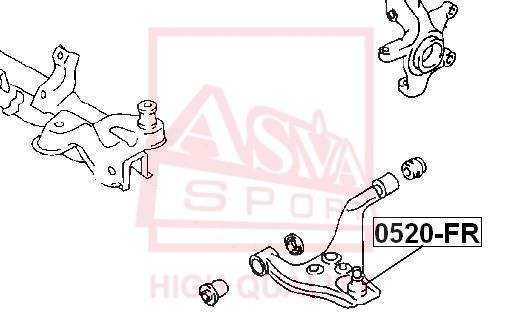 Рычаг подвески 0520-FR ASVA