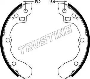 Комплект тормозных колодок 049.154 TRUSTING