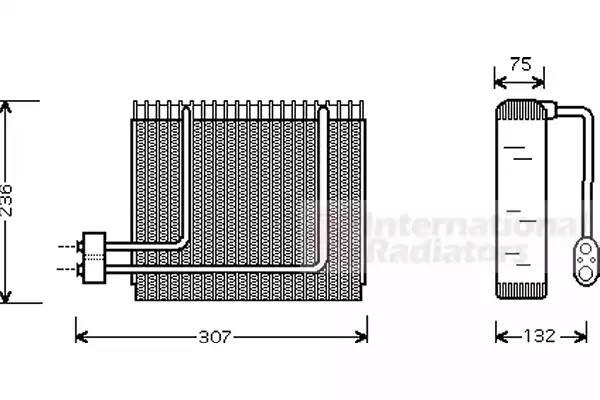 Испаритель, кондиционер 8200V014 VAN WEZEL