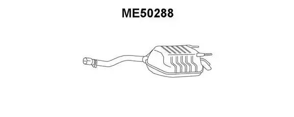 Глушитель выхлопных газов конечный ME50288 VENEPORTE