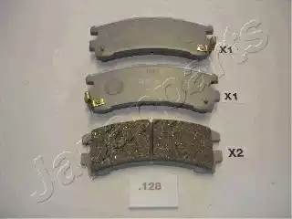 Комплект тормозных колодок, диско PP-128AF JAPAN PARTS GROUP