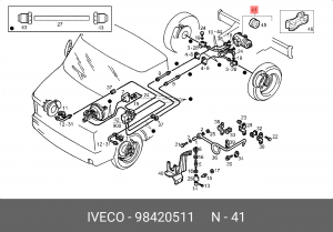 Регулятор тормозных сил 98420511 IVECO