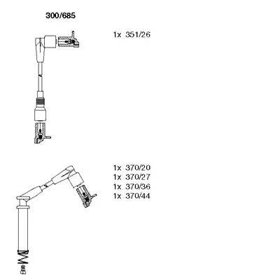 Ккомплект проводов зажигания 300685 BREMI