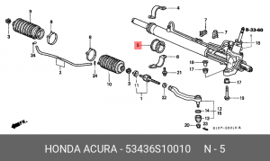 Подушка крепления рулевой рейки 53436S10010 HONDA