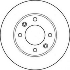 Тормозной диск 562130B BENDIX JURID