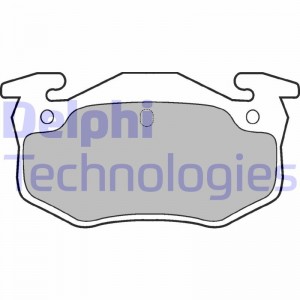 Комплект тормозных колодок, диско LP825 DELPHI