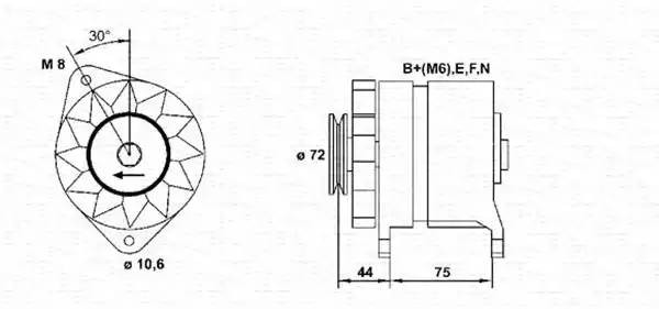 Генератор 943356934010 MAGNETI MARELLI