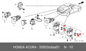 Лампа 35853SDAA01 HONDA