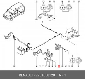 Гидроагрегат, тормозная система 7701050128 RENAULT
