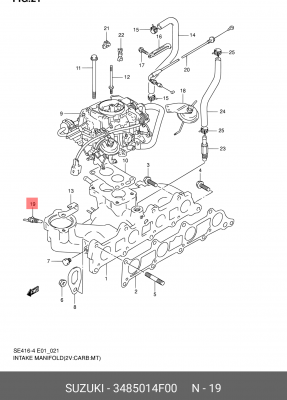 Температурный датчик охлаждающей жидкости 34850-14F00 SUZUKI