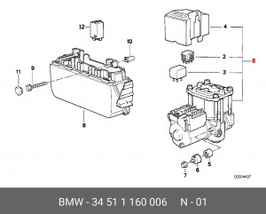 Гидроагрегат, тормозная система 34 51 1 160 006 BMW