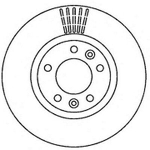 Тормозной диск 562266B BENDIX JURID