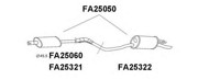 Глушитель выхлопных газов конечный FA25050 VENEPORTE