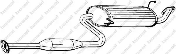 Глушитель выхлопных газов конечный 283-531 BOSAL