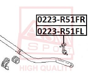 Стойка стабилизатора 0223-R51FL ASVA
