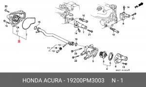 Водяной насос 19200PM3003 HONDA