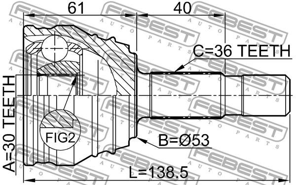 ШРУС 2310-029 FEBEST