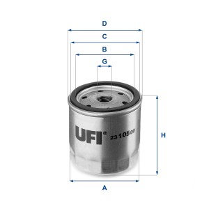 Масляный фильтр 23.105.00 UFI