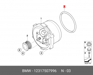Прокладка 12 31 7 507 996 BMW