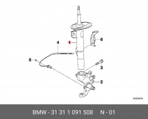 Амортизатор подвески 31311091508 BMW