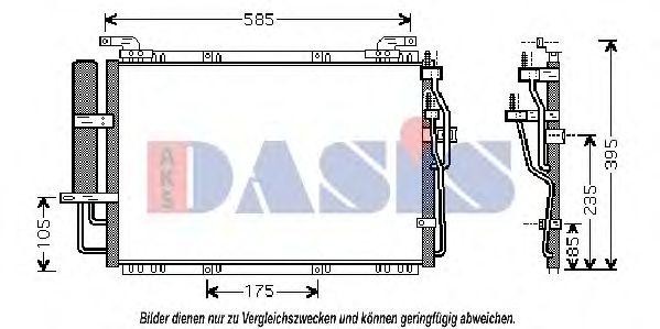 Конденсатор, кондиционер 562001N AKS DASIS