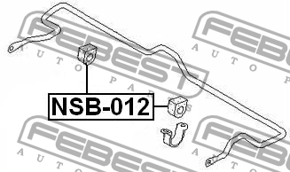 Втулка стабилизатора NSB-012 FEBEST