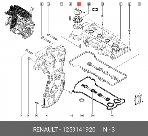 Крышка маслозаливной горловины 1253141920 RENAULT