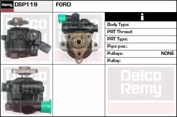 Гидравлический насос, рулевое управление DSP119 DELCO REMY