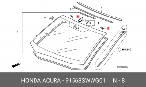 Деталь 91568SWWG01 HONDA