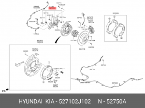 Сайлентблок 527102J102 HYUNDAI KIA