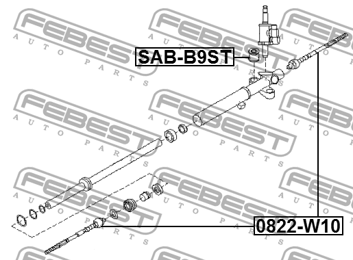 Сайлентблок SAB-B9ST FEBEST