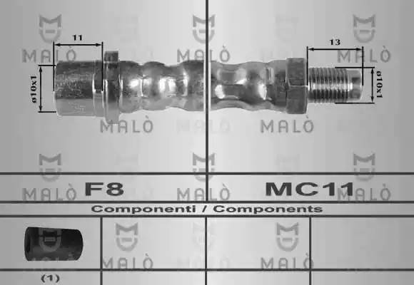 Тормозной шланг 80599 MALO