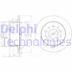 Тормозной диск BG3853 DELPHI