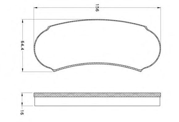 Комплект тормозных колодок, диско JCA1018 REMSA