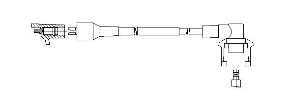 Провод зажигания 698E85 BREMI