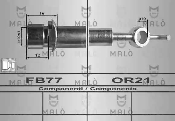 Тормозной шланг 80364 MALO