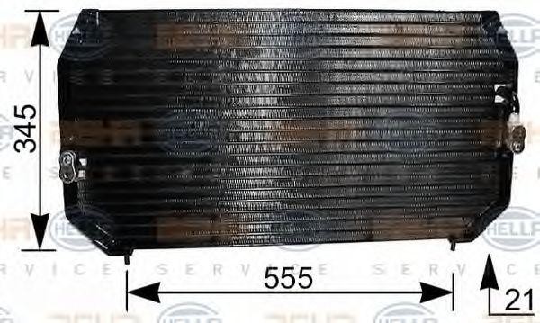 Конденсатор, кондиционер 8FC 351 037-081 HELLA