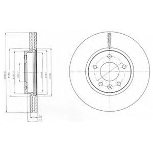 Диск тормозной BG4278 DELPHI
