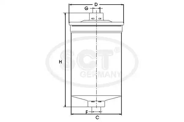 Топливный фильтр ST 746 SCT